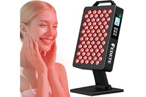 Pedete Red Light Therapy for Face and Body, 630nm 660nm 810nm and 850nm Near Infrared Light Therapy Panel, 70 Dual Chip Beads, High Power Light Therapy Device for Skin Care, Sleep, Pain Relief. M70