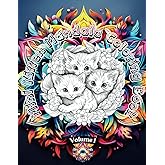 Mini Kitten Mandala Coloring Book Volume 1