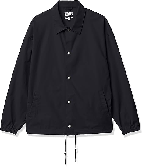 Amazon ウィゴー テック タフタ コーチ ジャケット メンズ レディース アウター L ブラック コート ジャケット 通販