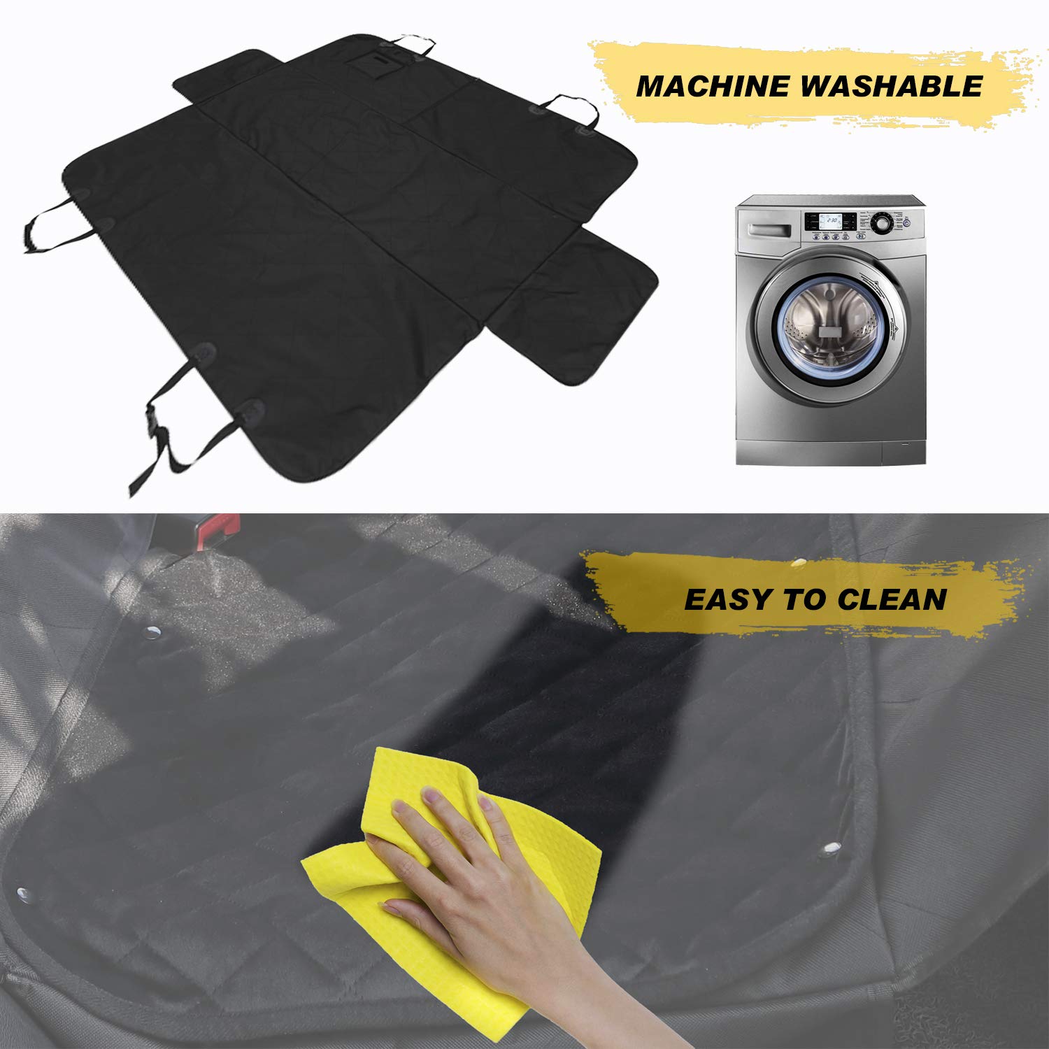 Seven Sparta Universal Dog Car Seat Covers 100% Waterproof Pet Hammock, 53.2\