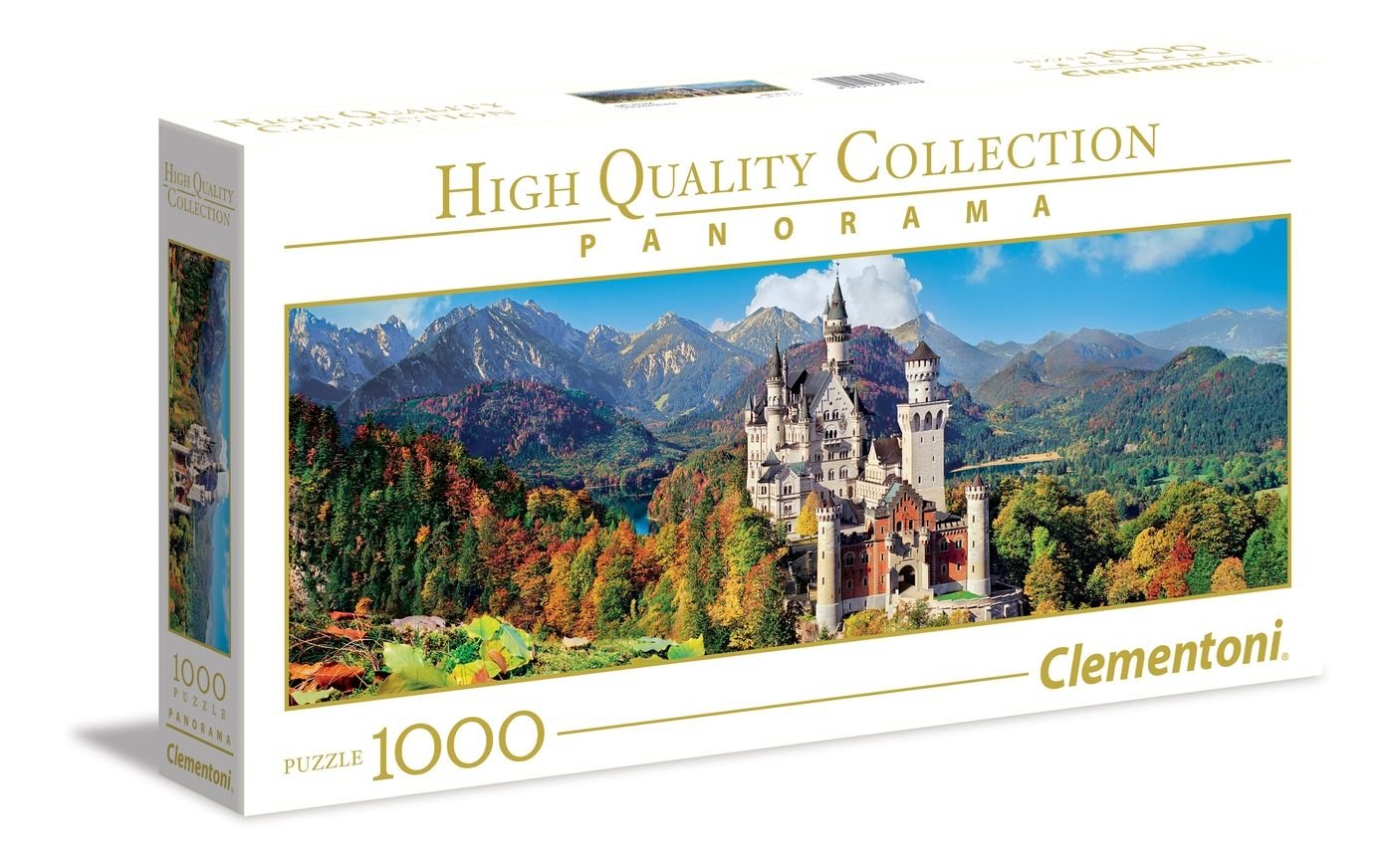ClementoniPuzzle Pano NEUschwanstein 1000 Pieces, Multicolor, 39438, 6800000187