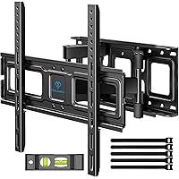 PERLESMITH Full Motion TV Wall Mount for 26-65 inch TVs up to 99lbs, Tilt Swivel Extension Wall Mount TV Bracket with Dual Ar