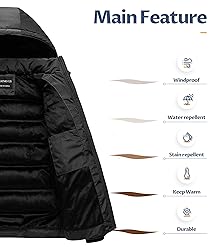 CREATMO US Men's Running Bomber Stylish Warm