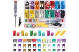 Car Fuses Kit,291-Piece Automotive Fuses Assortment with Box & Blade Fuse for Overload and Short Circuit Protection,Mini Fuse