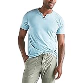 Lucky Brand Mens Venice Burnout Notch Neck Tee Shirt