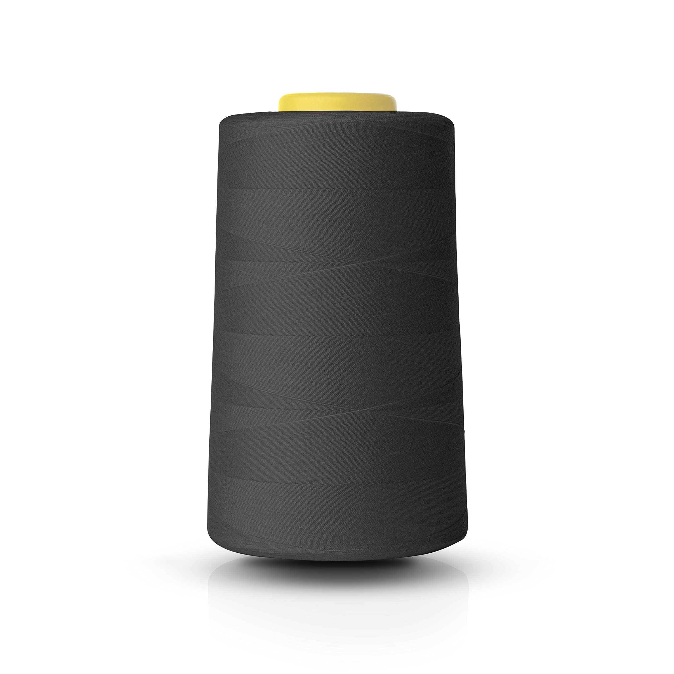 Realm Single Overlocking Sewing Machine Polyester Thread 5000 Yards Cones White Black Natural Navy Red (Grey)