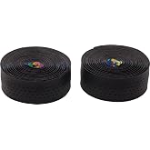 Cinelli 3D Caleido Ribbon Handlebar Tape, Black | Cinelli Caleido Ribbon Multi-Density EVA Bar Tape - Black