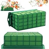 2 Pieces Floral Foam Cage, Flower Arrangements Supplies With Rectangle Holder, Bricks for Fresh Flower Wedding Holiday Decorations