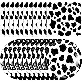 Blcculi Cow Print Birthday Party Supplies,60 Cow Print Plates 7 inch And 60 Cow Print Napkins 13 Inch,Cow Party Decorations,Farm Animal Barn Themed Birthday Baby Shower Party Supplies Decorations