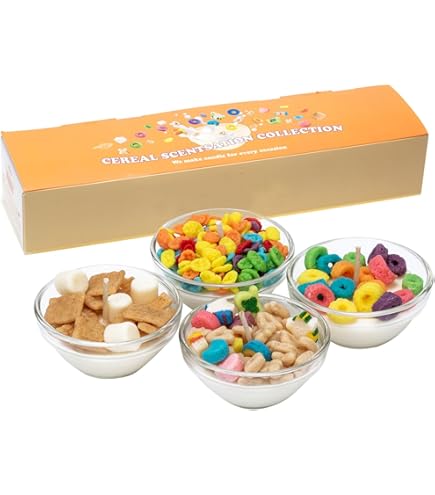 Vanilla Cereal Bowl Candle - 3-Wick Scented Soy Candle With Metal Spoon, Fun Gift Idea - View #6