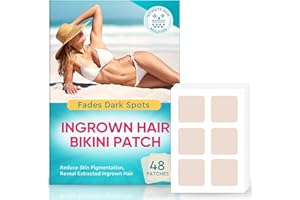 FEUGOLE Ingrown Hair Treatment, Ingrown Hair Bikini Patch, Removal Pads for Pubic Area, Intimate Hair Removal for Women, Bikini Area Dark Spot Remover, Private Area Sticker, 48 PCS