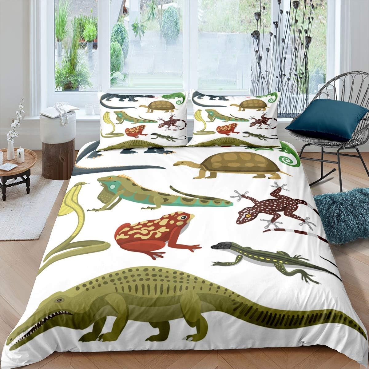 Feelyou 3D Safari Print Bedding Set Wild Animal Pattern