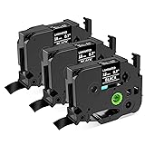 Black P Touch Tape Replacement for Brother Label