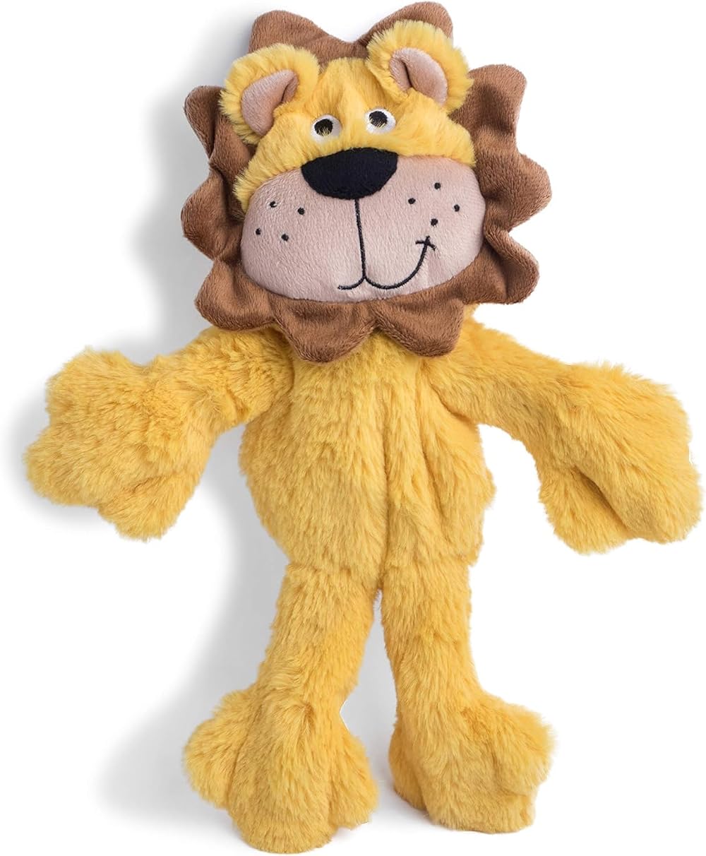 Petface Lion Plush Dog Toy - Lion Rope Body Puppy Toy for Dogs