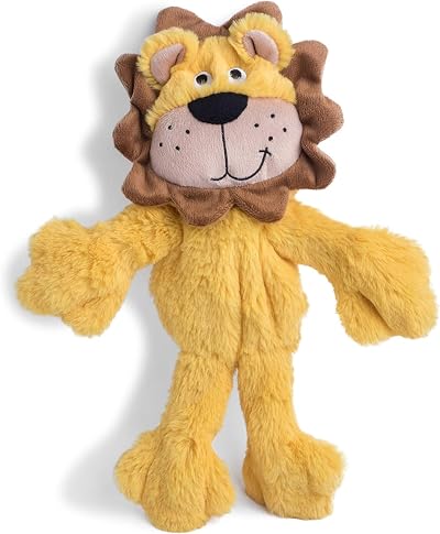 Petface Lion Plush Dog Toy - Lion Rope Body Puppy Toy for Dogs
