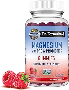 Garden of Life Magnesium Citrate Supplement Gummies with Prebiotics & Probiotics for Stress, Sleep & Recovery - Vegan, Gluten