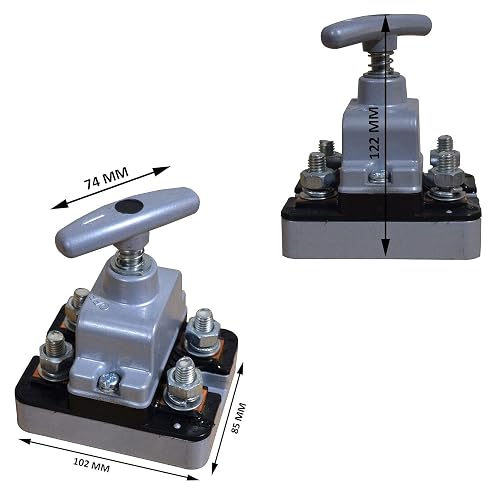 12V/24V Battery Kill Switch Disconnect – Power Cut-Off For Car, Boat, Marine, RV