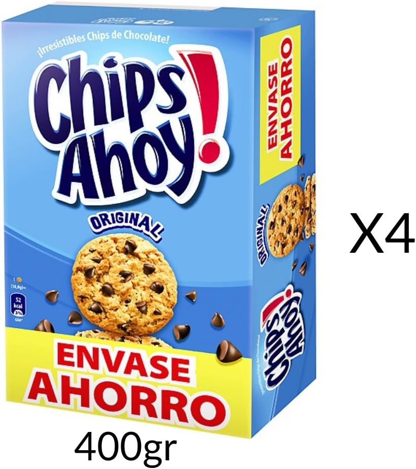 Chips Ahoy 400gr x 4 Amazon.es Alimentación y bebidas