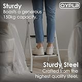 Oypla Foldable 2 Step Ladder Non Slip Steel Stepladder view 3