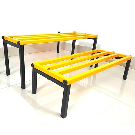 Sparkenzy HD 3 Step Multi Color Garden Plant Pot Holder Stand | Balcony | Indoor and Outdoor (2 Step)