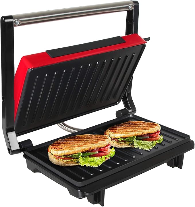 Amazon.de OZAVO Sandwichtoaster, Kontaktgrill mini, Panini Sandwich