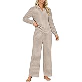 Blooming Jelly Womens Lounge Sets Long Sleeve Fall Pajama Sets Casual Matching 2 Piece PJ