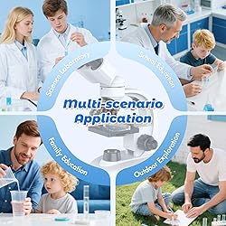 Compound Binocular Microscope for Kids & Adults