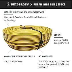 Sandbaggy Rebar Tie Wire Reel 16 Gauge