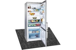 LYMOI Refrigerators Mat, Absorbent/Waterproof Under Refrigerator Floor Mat, Washable Protect Floor Mat for Fridge with Non-Slip Backing, Multifunctional Home Appliance Mat (47 x 47 inch)