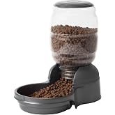 Petmate Replendish Automatic Dog Feeder, Microban Protection, 2lbs | Gravity Fed Feeder with Rust Resistant Stainless Steel Bowl, Wide Mouth Opening for Easy Cleaning