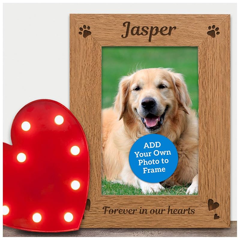 Pet Loss Photo Frame Personalised Dog, Puppy, Labrador