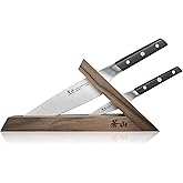 Cangshan TC Series 1021202 Swedish 14C28N Steel Forged 3-Piece Knife Block Set, Walnut