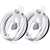 Soledea 20 oz Tumbler Lid, Replacement Lids Compatible for YETI 16/20/25 oz Tumbler, 24 oz Mug and 10 oz Lowball 2.0 Rambler, 2 Pack Travel Spill Proof Cup Lids Covers