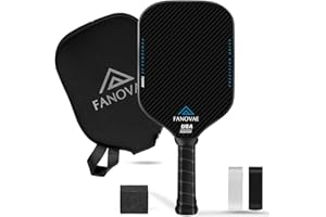 FANOVAE Carbon Fiber Pickleball Paddle, 7.5oz Lightweight Design, Premium Quality, Ideal Gift for Pickleball Enthusiasts