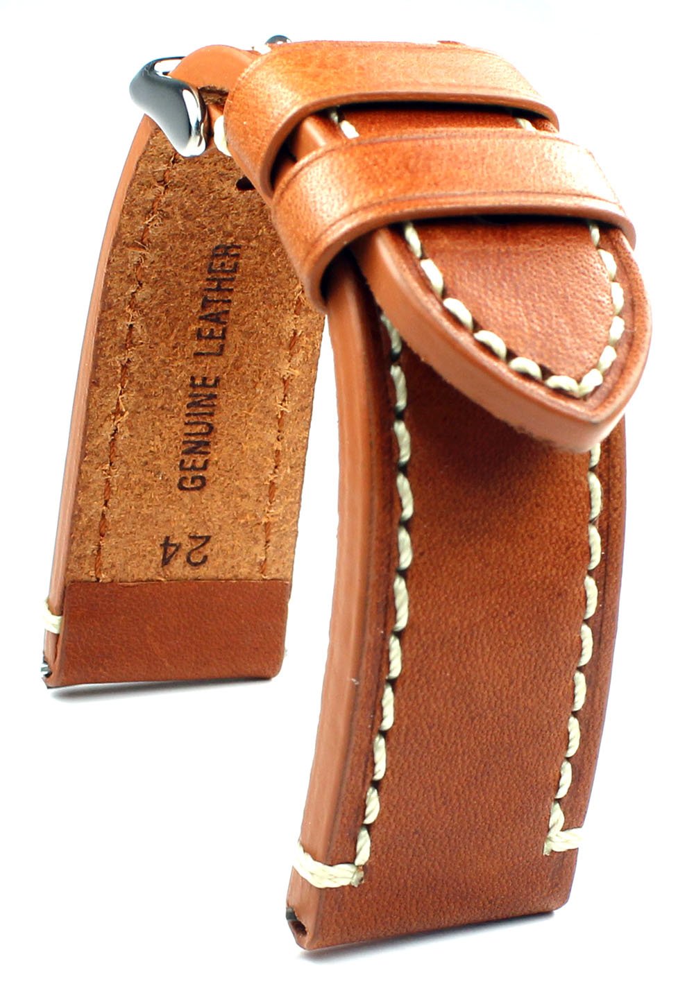 24mm Catalonia light brown Vintage Watchstrap