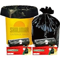 Shalimar Premium OXO - Biodegradable Garbage Bags (Large) Size 60 cm x 81 cm (15 Bags) (Black Colour)