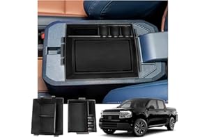 R RUIYA 2022 2023 Ford Maverick Console Tray Organizer for 2022 2023 Ford Maverick XL XLT Lariat Pickup Truck Armrest Box Organizer Secondary Storage Glove Box for Maverick Accessories 2 Compartments