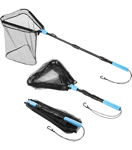 Zaltana Telescope Landing nets (Hoop:23x24,Handle:27~47