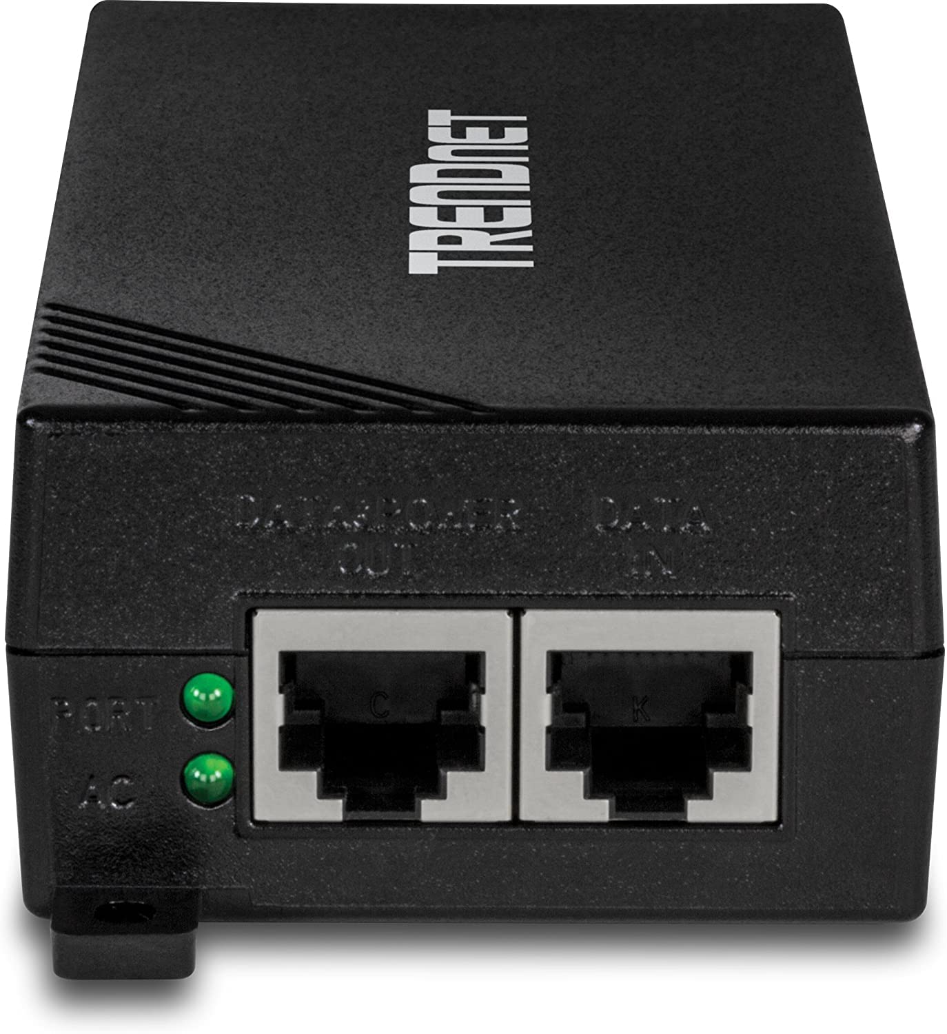 TRENDnet Gigabit Power Over Ethernet Plus Injector, PoE+ (30W) Power Network Distances Up to 100M (328 ft.), Black, TPE-115GI (Pack of 1)