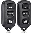 Key Fob Keyless Entry Remote Control Compatible with Toyota 1999-2009 4Runner/2001-2007 Sequoia Car Key Replacement for HYQ12BBX HYQ12BAN, 2-Pack