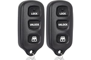JUGMEW Key Fob Keyless Entry Remote Control Compatible with Toyota 1999-2009 4Runner/2001-2007 Sequoia Car Key Replacement for HYQ12BBX HYQ12BAN, 2-Pack