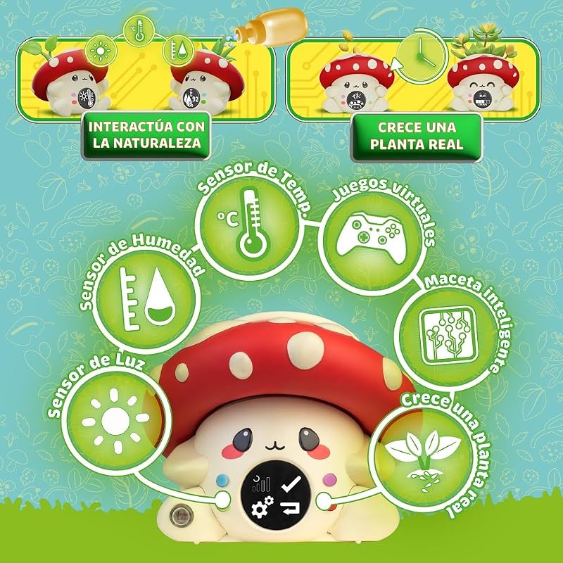 FungiPot Maceta Inteligente Mascota Digital Interactiva — foto 3 de 7
