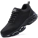 OWIF Steel Toe Work Shoes for Men Women Comfortable