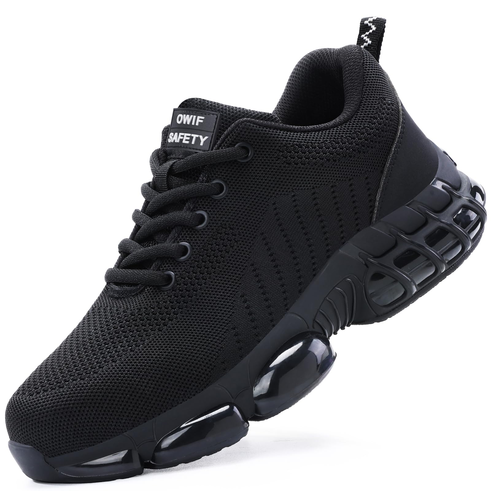 OWIF Steel Toe Work Shoes for Men Women Comfortable