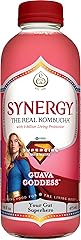 SYNERGY The Real Kombucha - Guava Goddess - 16 fl oz Bottle - Raw Probiotic Drink for Gut Health and Immune Support