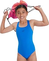 Speedo Girls Eco Endurance+ Medalist Swimsuit Chlorine Resistant Recycled Fabric view 7