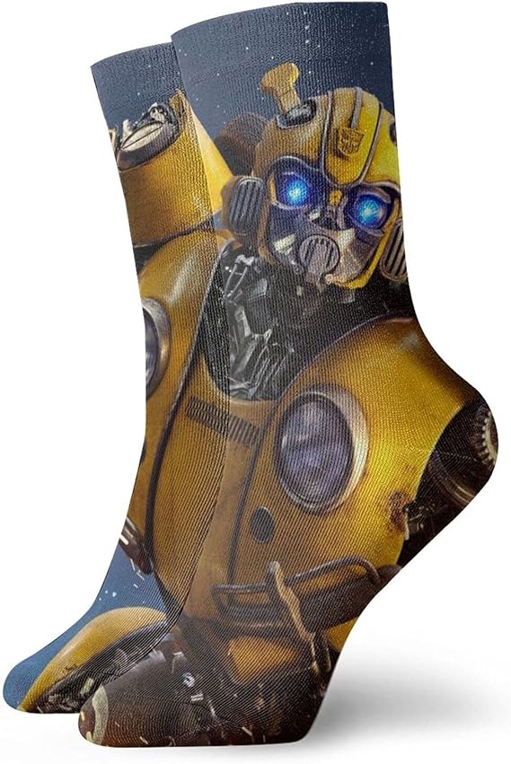 Transformers Bumblebee Men's and Women's socks Leisure Cotton Sports