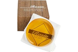 Violin Rosin,Cello Rosin,Round Natural Rosin with Light Low Dust,Excellent Grip,Protective Case for Violin,Viola,Cello (1- Pa