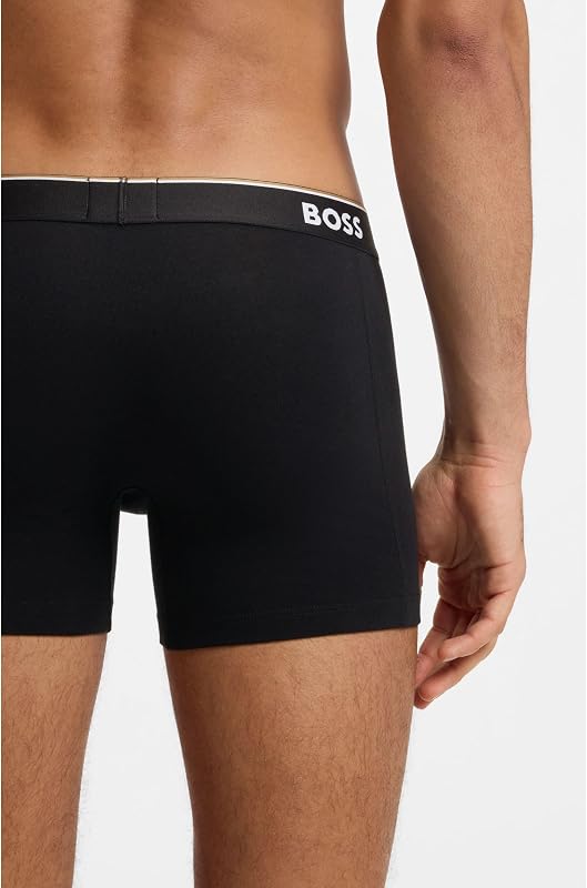 Boxer Brief 3P CO/EL Caleçon Boxeur, Open Grey61, M (Lot de 3) Homme