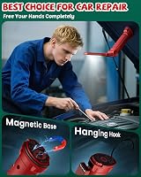 Coquimbo LED Torch Rechargeable Work Light 2 Pack Red with Magnetic Base view 3